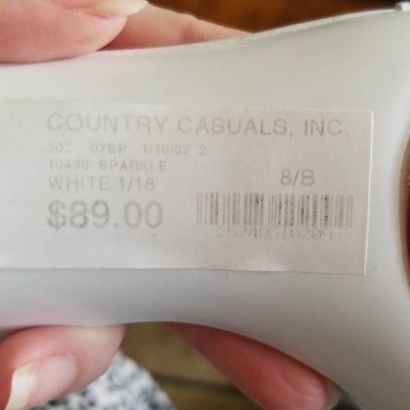 Carlos Santana White Sparkle Heel - Picture 5 of 6